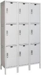 Hallowell - 9 Door, 3 Tier, Charging Station Locker - Caliber Tooling