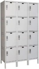 Hallowell - 12 Door, 4 Tier, Charging Station Locker - Caliber Tooling