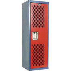 Hallowell - 1 Door, 1 Tier, Heavy-Duty Ventilated Wardrobe & Box Lockers - Caliber Tooling