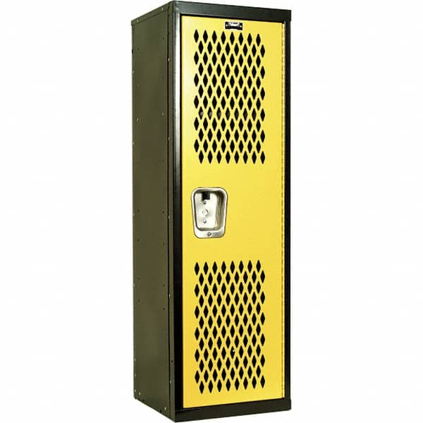 Hallowell - 1 Door, 1 Tier, Heavy-Duty Ventilated Wardrobe & Box Lockers - Caliber Tooling