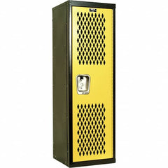 Hallowell - 1 Door, 1 Tier, Heavy-Duty Ventilated Wardrobe & Box Lockers - Caliber Tooling