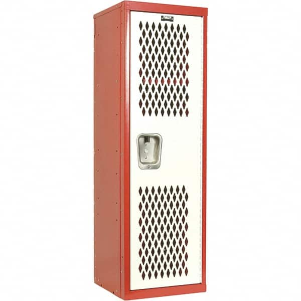 Hallowell - 1 Door, 1 Tier, Heavy-Duty Ventilated Wardrobe & Box Lockers - Caliber Tooling