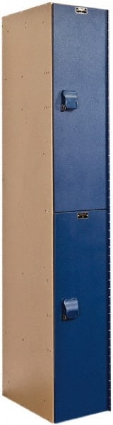 Hallowell - 2 Door, 2 Tier, Solid Plastic Locker - Caliber Tooling