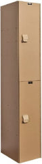 Hallowell - 2 Door, 2 Tier, Solid Plastic Locker - Caliber Tooling