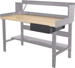 Hallowell - Workbench & Workstation Drawer - 24" Deep, 6" High, Use with Heavy-Duty Adjustable Leg Workbenches - Caliber Tooling