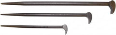 Proto - 3 Piece Rolling Head Pry Bar Set - Includes 12, 16 & 21" Lengths - Caliber Tooling