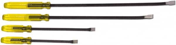 Proto - 4 Piece Pry Bar Set - Includes 14-1/2, 17-1/2, 28 & 31-7/8" Lengths - Caliber Tooling