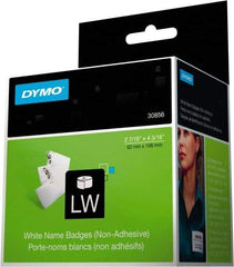 Dymo - 4-3/16" Long, White Label Printer Cartridge - For DYMO LabelWriter Printers - Caliber Tooling