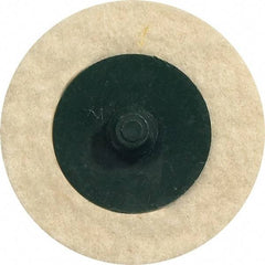 WALTER Surface Technologies - 3" Diam, Unmounted Buffing Wheel - Quick Change Felt Disc - Caliber Tooling