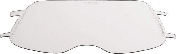 3M - 8" Wide x 4" High, Polycarbonate Replacement Visor - 0.06" Thick, Clear, Front-Mounted - Caliber Tooling