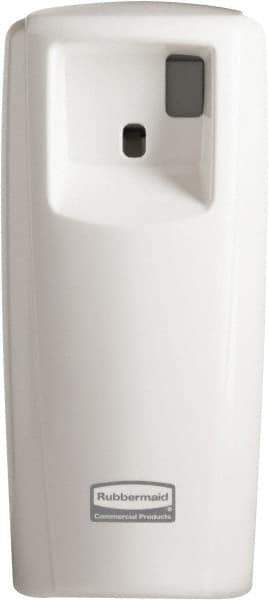 Rubbermaid - 0.019 Cu Ft Coverage, White Metered Aerosol Dispenser - D Battery Required - Caliber Tooling