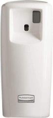 Rubbermaid - 0.019 Cu Ft Coverage, White Metered Aerosol Dispenser - D Battery Required - Caliber Tooling