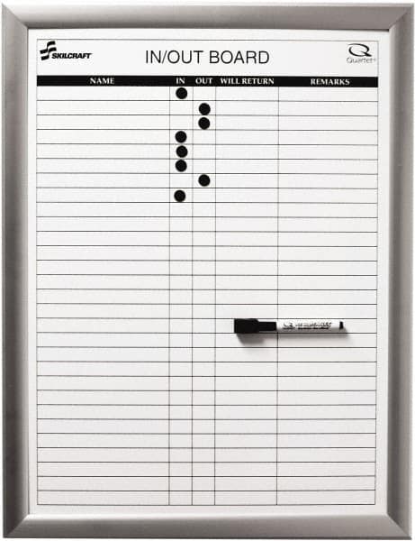 Ability One - 2" High x 22" Wide Dry Erase - Melamine, 26" Deep - Caliber Tooling