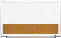 Ability One - 2" High x 22" Wide Combination Dry Erase and Natural Cork - Melamine, 32" Deep - Caliber Tooling