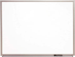 Ability One - 2" High x 24" Wide Porcelain on Steel Magnetic Marker Board with Wood Frame - Porcelain, 36" Deep - Caliber Tooling