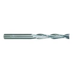 1 Dia. x 6 Overall Length 2-Flute Square End Solid Carbide SE End Mill-Round Shank-Center Cut-TiAlN - Caliber Tooling