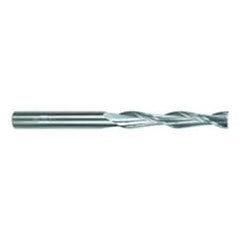 1 Dia. x 6 Overall Length 2-Flute Square End Solid Carbide SE End Mill-Round Shank-Center Cut-TiAlN - Caliber Tooling