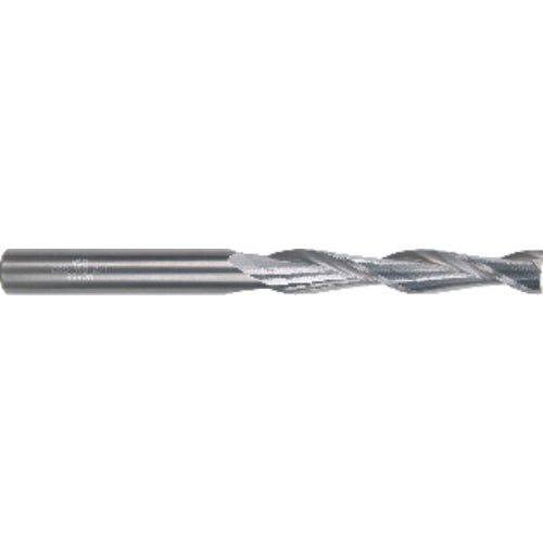 1/8″ × 1/8″ × 1″ × 3″ 2 Flute Single End Carbide Finishing Center Cutting End Mill-Uncoated Series/List #5950 - Caliber Tooling