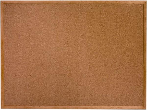 Ability One - 26" Wide x 2" High Self-Heal Cork Bulletin Board - Natural (Color) - Caliber Tooling