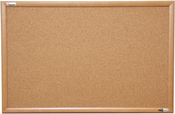 Ability One - 37" Wide x 2" High Self-Heal Cork Bulletin Board - Natural (Color) - Caliber Tooling