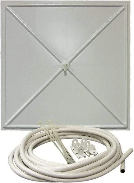 InBrella - 2' Diam, Square Pannel Leak Diverter - 2' Long x 2' Wide, White - Caliber Tooling