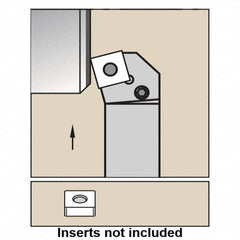 Kennametal - PSKN, Right Hand Cut, 15° Lead Angle, 20mm Shank Height x 20mm Shank Width, Negative Rake Indexable Turning Toolholder - 125mm OAL, SN..1204.. Insert Compatibility, Series Kenlever - Caliber Tooling