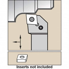 Kennametal - PCLN, Left Hand Cut, -5° Lead Angle, 32mm Shank Height x 25mm Shank Width, Negative Rake Indexable Turning Toolholder - 170mm OAL, CN..1906.. Insert Compatibility, Series Kenlever - Caliber Tooling