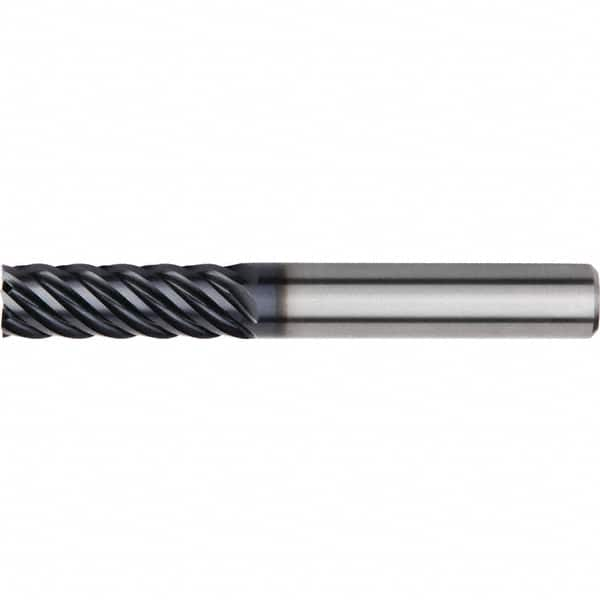 Kennametal - 16mm, 6 Flute, Single End, Solid Carbide, Corner Chamfer End Mill - 108mm OAL, 45° Helix, Right Hand Flute, 48mm LOC, Right Hand Cut, 48mm Extended Reach - Caliber Tooling