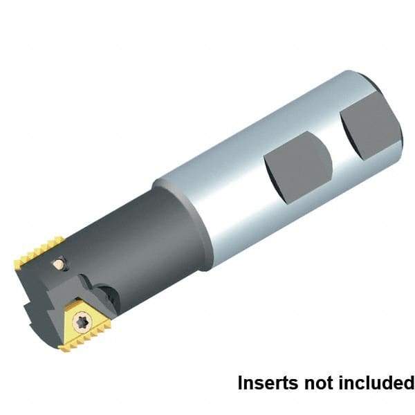 Kennametal - 26mm Cut Diam, 43mm Max Hole Depth, 63/64" Shank Diam, Internal/External Indexable Thread Mill - Insert Style STN 16, 16mm Insert Size, 2 Inserts, Toolholder Style TMS, 100mm OAL - Caliber Tooling