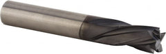 Kennametal - 10mm Cutting Diam x 35.99mm Length of Cut, 4 Flute, Compression Spiral Router Bit - Diamond Coated, Right Hand Cut, Solid Carbide, 100mm OAL x 10mm Shank Diam, Double Edge, 25° Helix Angle - Caliber Tooling