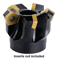 Kennametal - 125mm Cut Diam, 40mm Arbor Hole, 5.5mm Max Depth of Cut, 54° Indexable Chamfer & Angle Face Mill - 8 Inserts, PD.X 1204... Insert, 8 Flutes, Series KMS - Caliber Tooling