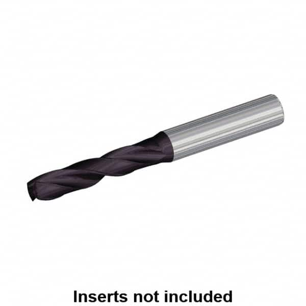 Kennametal - 12, 132° Drill Point, Spiral Flute, Solid Carbide Taper Length Drill Bit - TiAlN Finish, 56mm Flute Length, 94mm OAL, B978 Series - Caliber Tooling