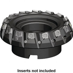 Kennametal - 80mm Cut Diam, 27mm Arbor Hole, 5.9mm Max Depth of Cut, 20° Indexable Chamfer & Angle Face Mill - 8 Inserts, SPHX 1205... Insert, Right Hand Cut, 8 Flutes, Series Fix-Perfect - Caliber Tooling