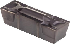 Kennametal - 1005G GMN Grade KCP25, 10.05mm Cutting Width Carbide Grooving Insert - 8.1mm Max Depth of Cut, Neutral, 0.79mm Corner Radius, TiCN/Al2O3 Finish - Caliber Tooling