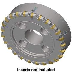 Kennametal - 133.7mm Cut Diam, 40mm Arbor Hole, 8mm Max Depth of Cut, 30° Indexable Chamfer & Angle Face Mill - 15 Inserts, HNG. 0905... Insert, Right Hand Cut, 15 Flutes, Series HexaCut - Caliber Tooling