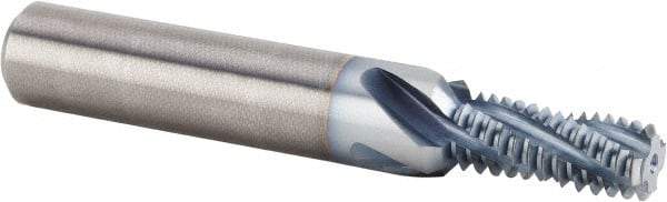 Kennametal - M14x1.50 Metric Fine, 0.4764" Cutting Diam, 4 Flute, Solid Carbide Helical Flute Thread Mill - Internal Thread, 29.31mm LOC, 100mm OAL, 16mm Shank Diam - Caliber Tooling