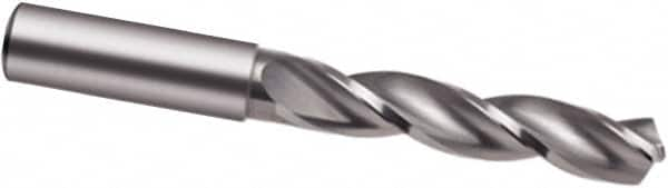 Guhring - 11mm 130° Solid Carbide Jobber Drill - Bright Finish, Right Hand Cut, Spiral Flute, 118mm OAL, Special Type Point - Caliber Tooling