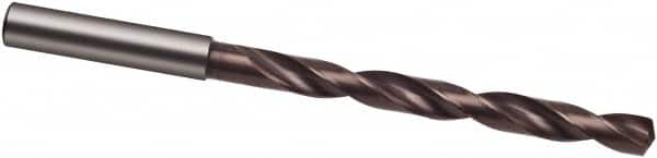 Guhring - 9/16" 140° Spiral Flute Solid Carbide Taper Length Drill Bit - Caliber Tooling