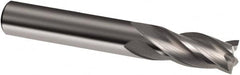 Guhring - 1", 2-1/4" LOC, 1" Shank Diam, 5" OAL, 6 Flute, Solid Carbide Square End Mill - Single End, Uncoated, Spiral Flute, 30° Helix, Right Hand Cut, Right Hand Flute, Series 3152 - Caliber Tooling