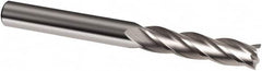 Guhring - 10mm, 40mm LOC, 10mm Shank Diam, 100mm OAL, 4 Flute, Solid Carbide Square End Mill - Single End, Uncoated, Spiral Flute, 30° Helix, Right Hand Cut, Right Hand Flute, Series 3012 - Caliber Tooling