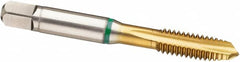 Guhring - M18x1.50 Metric Fine, 4 Flute, TiN Finish, Cobalt Spiral Point Tap - Plug Chamfer, Right Hand Thread, 4.031" OAL, 6H Class of Fit, Series 3973 - Exact Industrial Supply