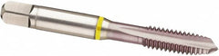 Guhring - 1-12 UNF, 4 Flute, MolyGlide Finish, Cobalt Spiral Point Tap - Plug Chamfer, Right Hand Thread, 5.13" OAL, 2B Class of Fit, Series 3962 - Exact Industrial Supply