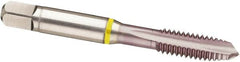 Guhring - 7/8-9 UNC, 4 Flute, MolyGlide Finish, Cobalt Spiral Point Tap - Plug Chamfer, Right Hand Thread, 4.689" OAL, Series 3961 - Exact Industrial Supply