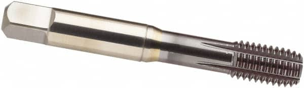 Guhring - 9/16-12 UNC 2BX H10/H11 Thread Limit Modified Bottoming Thread Forming Tap - Cobalt, TiCN Finish, 3.591" OAL, Series 3943 - Caliber Tooling