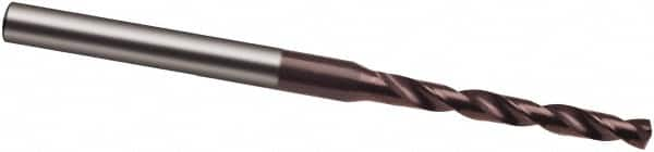 Micro Drill Bit: 0.0354″ Dia, 140 °, Solid Carbide TiAlN Finish, RH Cut, Spiral Flute, Straight-Cylindrical Shank, Series 3899