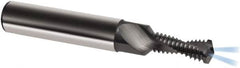 Guhring - M8x1.25 Metric, 0.2677" Cutting Diam, 2 Flute, Solid Carbide Helical Flute Thread Mill - Internal Thread, 18.7mm LOC, 74mm OAL, 10mm Shank Diam - Caliber Tooling