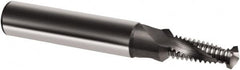 Guhring - M6x1.00 Metric, 0.1969" Cutting Diam, 2 Flute, Solid Carbide Helical Flute Thread Mill - Internal Thread, 13.9mm LOC, 62mm OAL, 8mm Shank Diam - Caliber Tooling