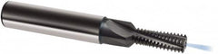 Guhring - 7/16-14 UNC, 0.313" Cutting Diam, 4 Flute, Solid Carbide Helical Flute Thread Mill - Internal Thread, 24.5mm LOC, 80mm OAL, 12mm Shank Diam - Caliber Tooling