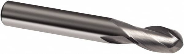 Guhring - 16mm, 26mm LOC, 16mm Shank Diam, 92mm OAL, 2 Flute, Solid Carbide Square End Mill - Single End, Uncoated, Spiral Flute, 30° Helix, Right Hand Cut, Right Hand Flute, Series 3308 - Caliber Tooling