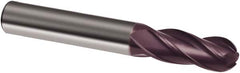 Guhring - 3/4" Diam, 2-1/4" LOC, 4 Flute Solid Carbide Ball End Mill - Caliber Tooling